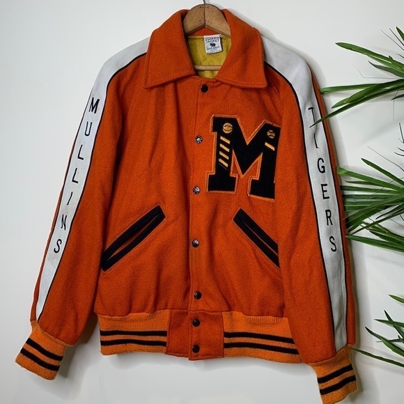 Vintage Mullins Tigers Pikeville KY Letterman Custom Award Varsity Jacket M - Picture 1 of 17
